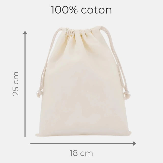 Pochette de voyage 100% coton